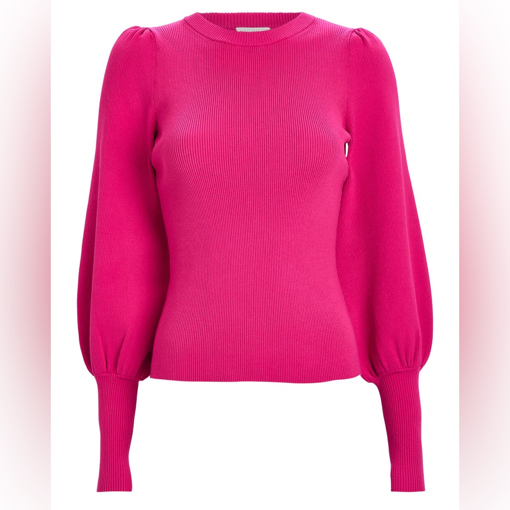 A.L.C. Pink Lyla Puff Sleeve Sweater